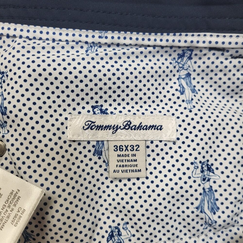 Tommy Bahama Pants Mens 36x32 Navy Blue Island Zone Performance Stretch 5-Pocket - Picture 11 of 12